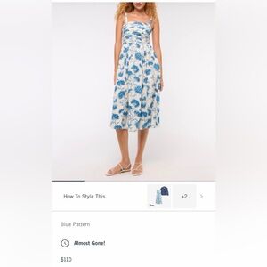 Abercrombie & Fitch Emerson Floral Midi Dress